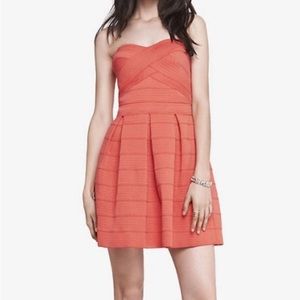 Strapless bandage dress